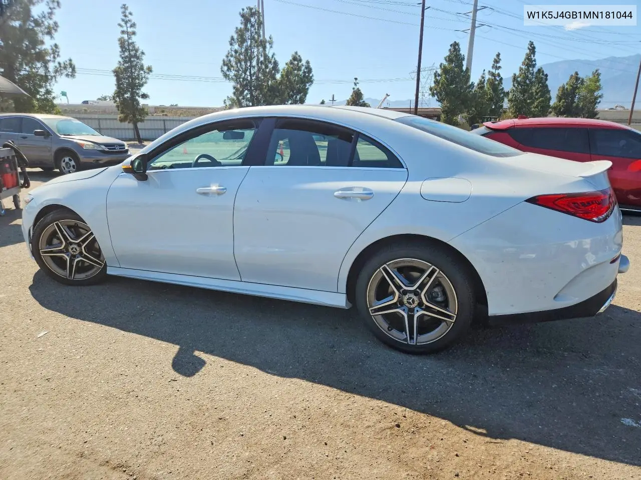 2021 Mercedes-Benz Cla 250 VIN: W1K5J4GB1MN181044 Lot: 60897416