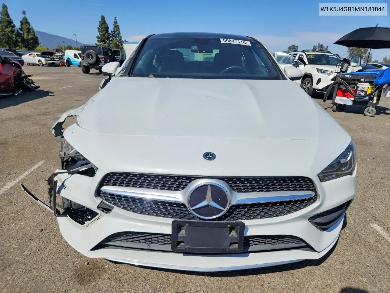 2021 Mercedes-Benz Cla 250 VIN: W1K5J4GB1MN181044 Lot: 60897416