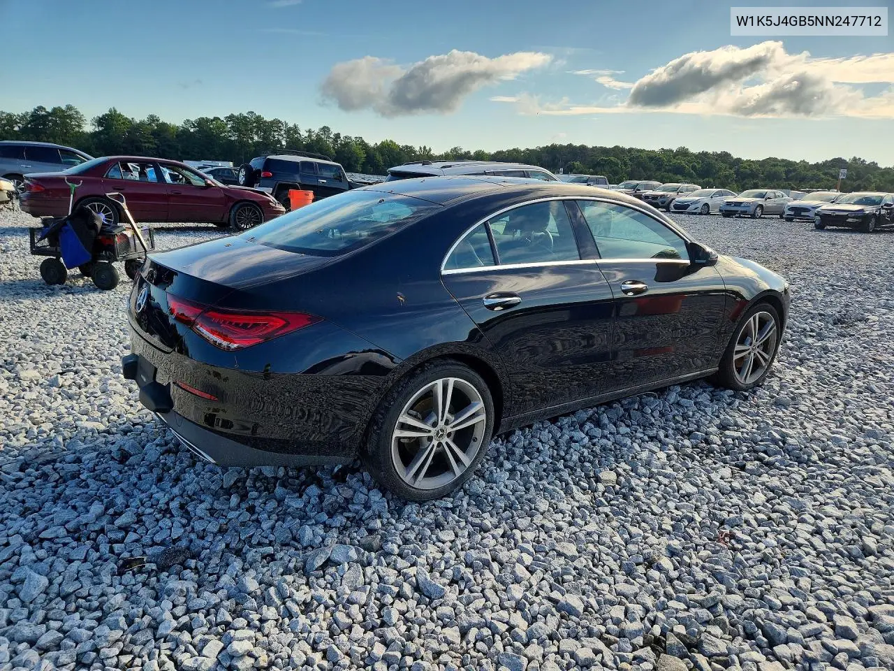 2022 Mercedes-Benz Cla 250 VIN: W1K5J4GB5NN247712 Lot: 57225816