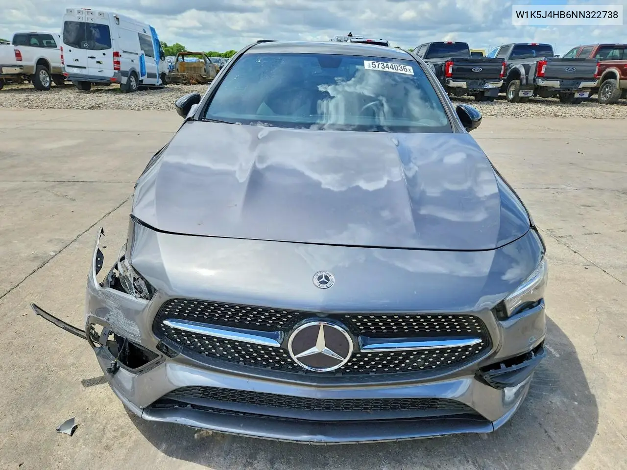 2022 Mercedes-Benz Cla 250 4Matic VIN: W1K5J4HB6NN322738 Lot: 57344036