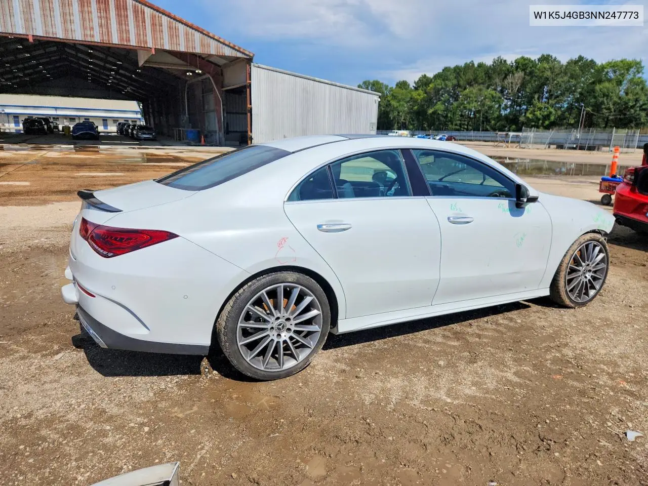 2022 Mercedes-Benz Cla 250 VIN: W1K5J4GB3NN247773 Lot: 59087216