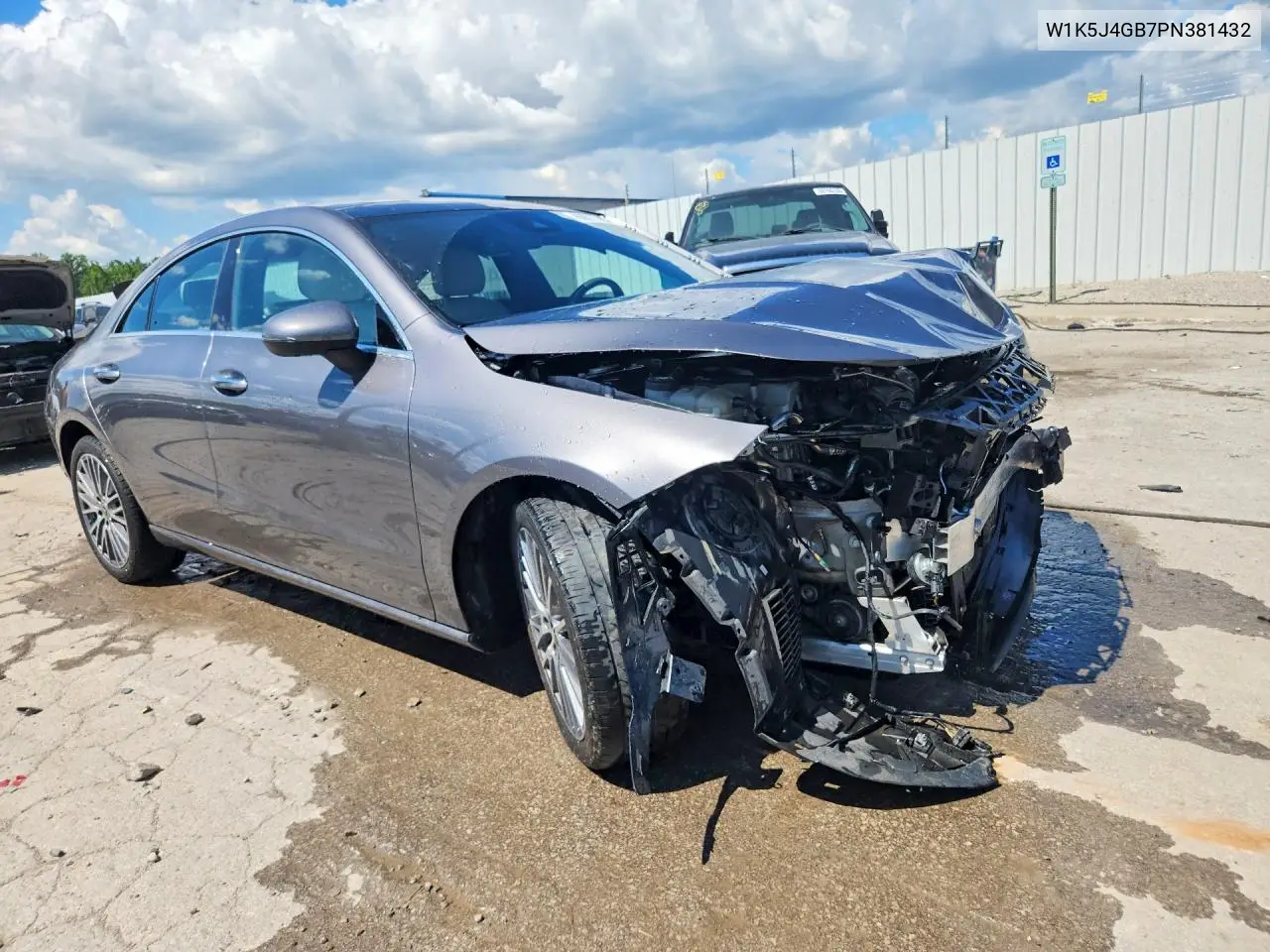 2023 Mercedes-Benz Cla 250 VIN: W1K5J4GB7PN381432 Lot: 60877386