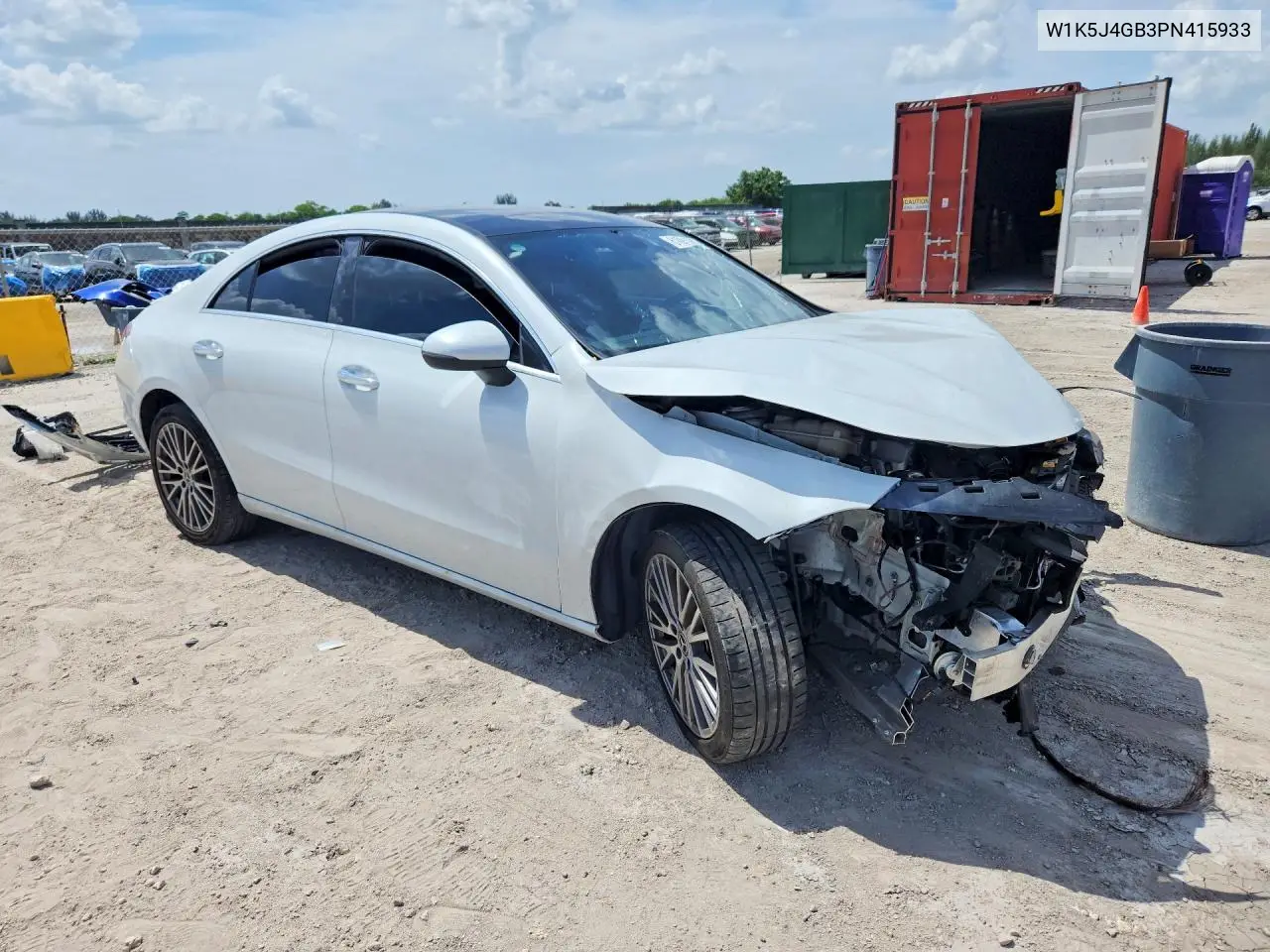 2023 Mercedes-Benz Cla 250 VIN: W1K5J4GB3PN415933 Lot: 61091166