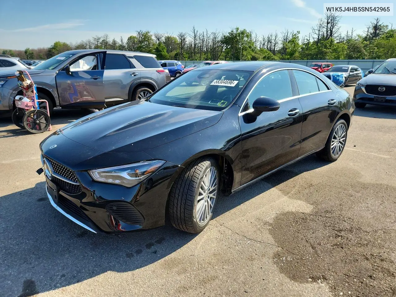 2025 Mercedes-Benz Cla 250 4Matic VIN: W1K5J4HB5SN542965 Lot: 58304696