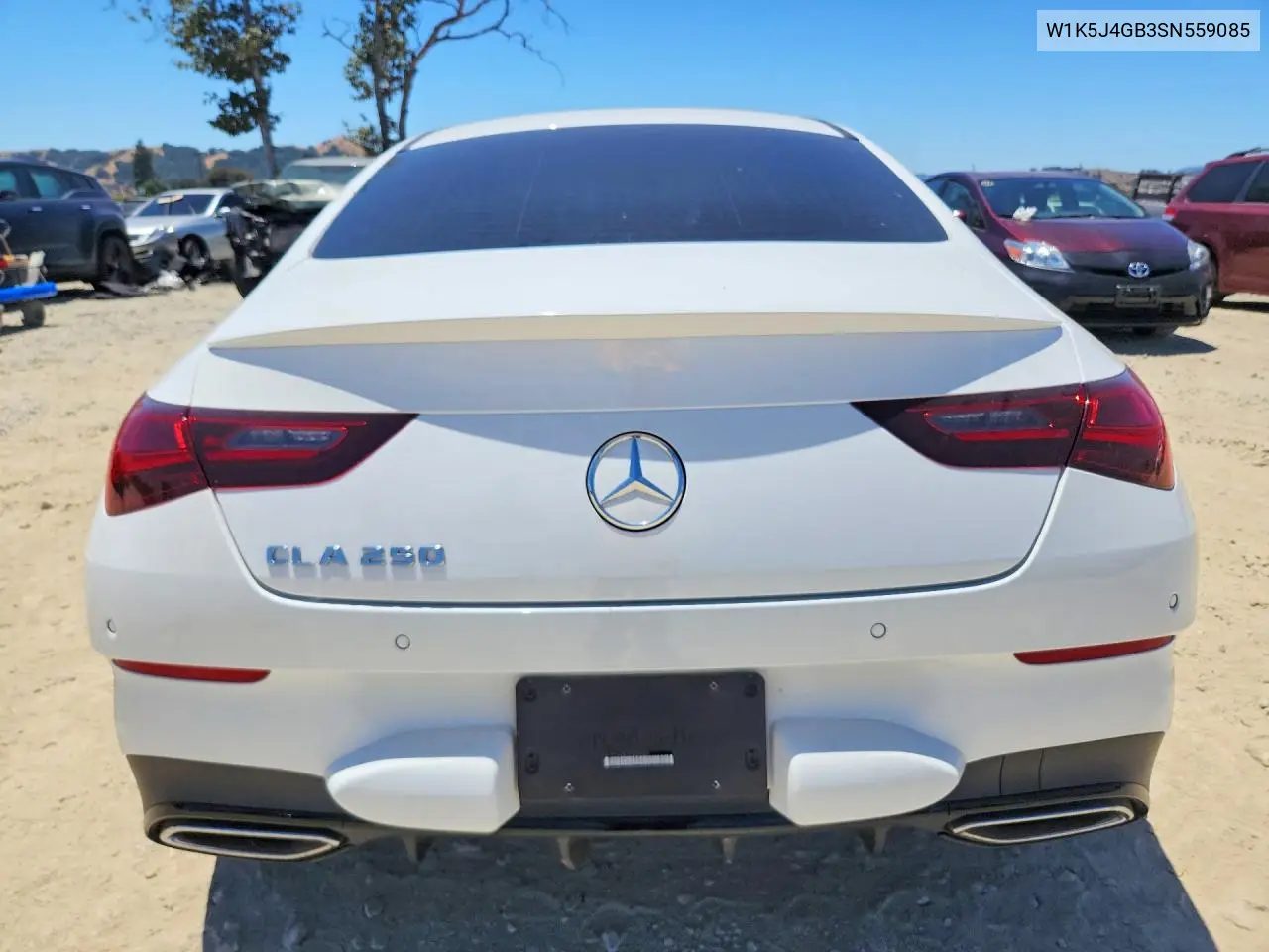 2025 Mercedes-Benz Cla 250 VIN: W1K5J4GB3SN559085 Lot: 58653616