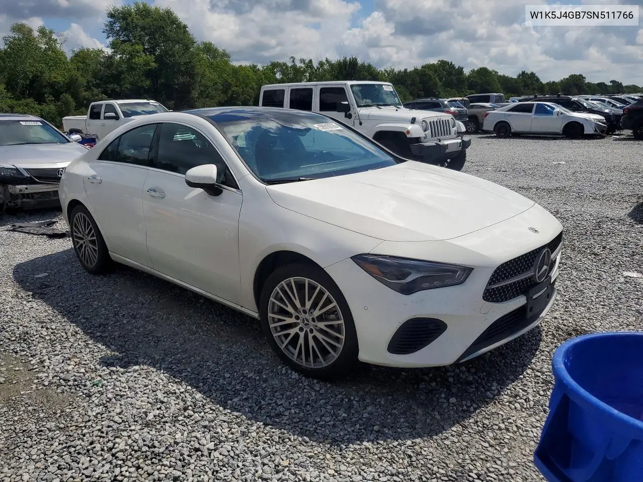 2025 Mercedes-Benz Cla 250 VIN: W1K5J4GB7SN511766 Lot: 59910726