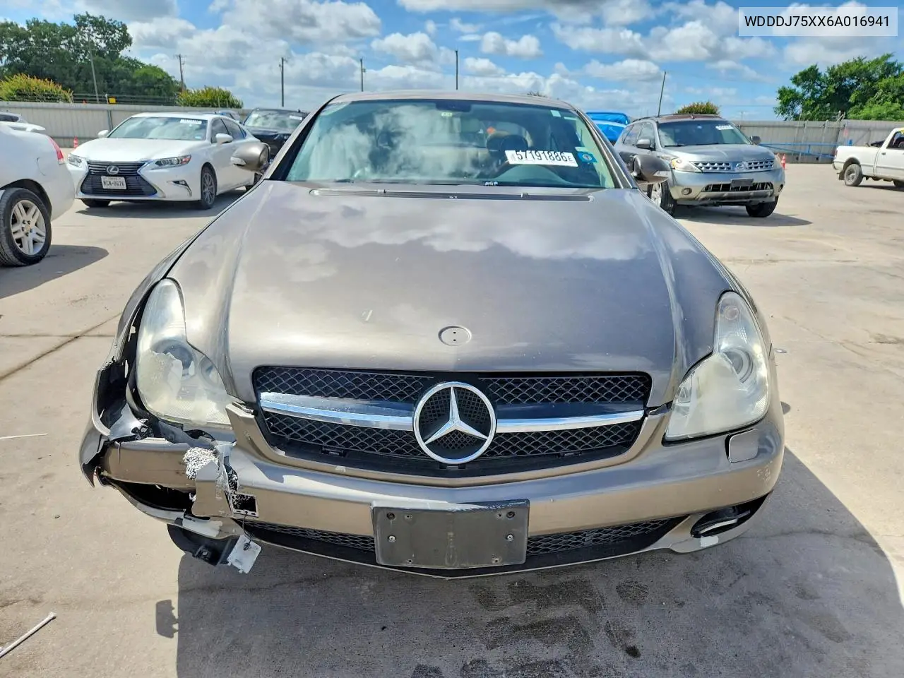 2006 Mercedes-Benz Cls 500C VIN: WDDDJ75XX6A016941 Lot: 57191886