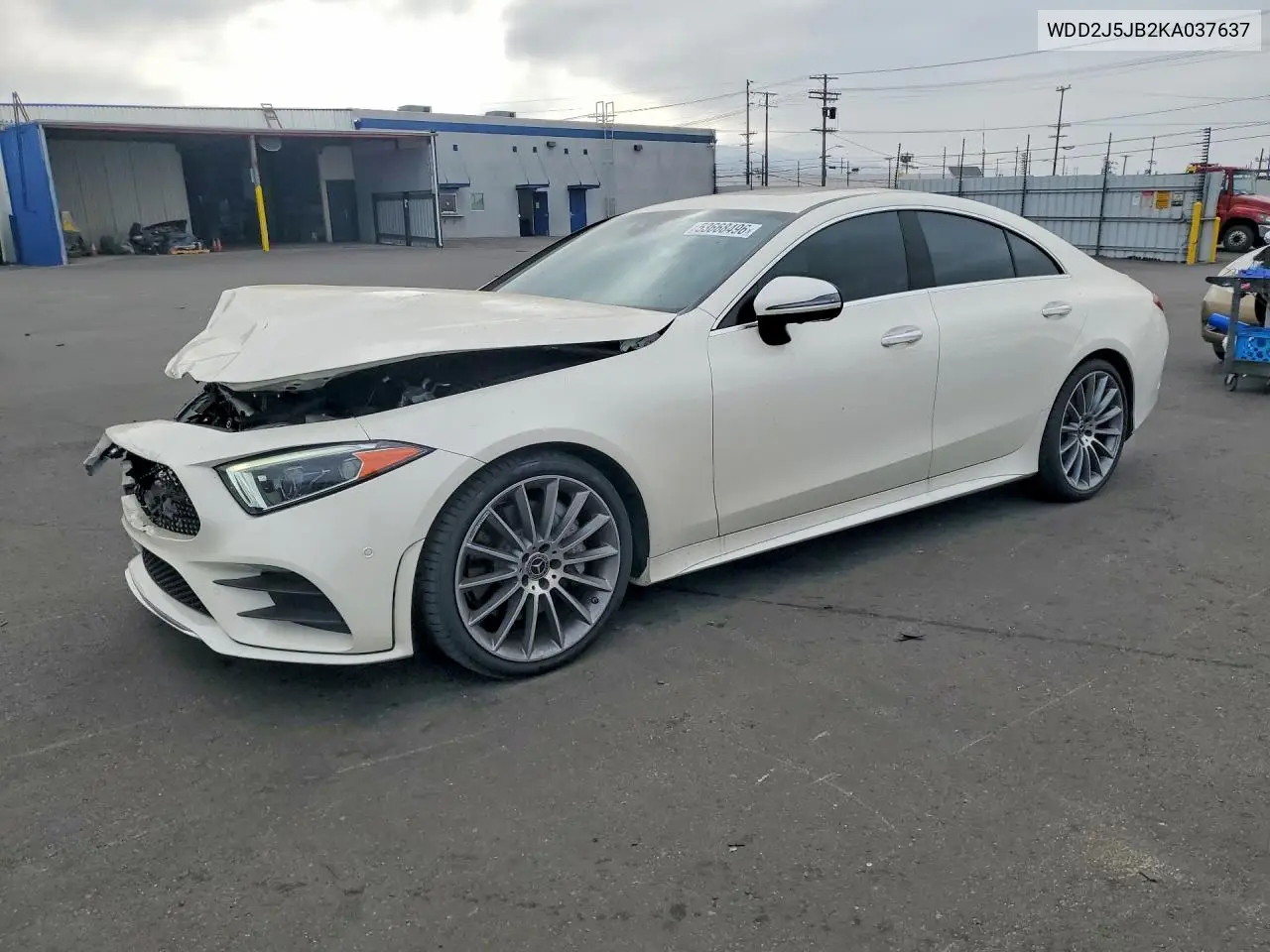 2019 Mercedes-Benz Cls 450 VIN: WDD2J5JB2KA037637 Lot: 53668496