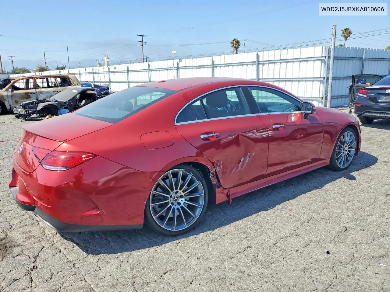 2019 Mercedes-Benz Cls 450 VIN: WDD2J5JBXKA010606 Lot: 58572496