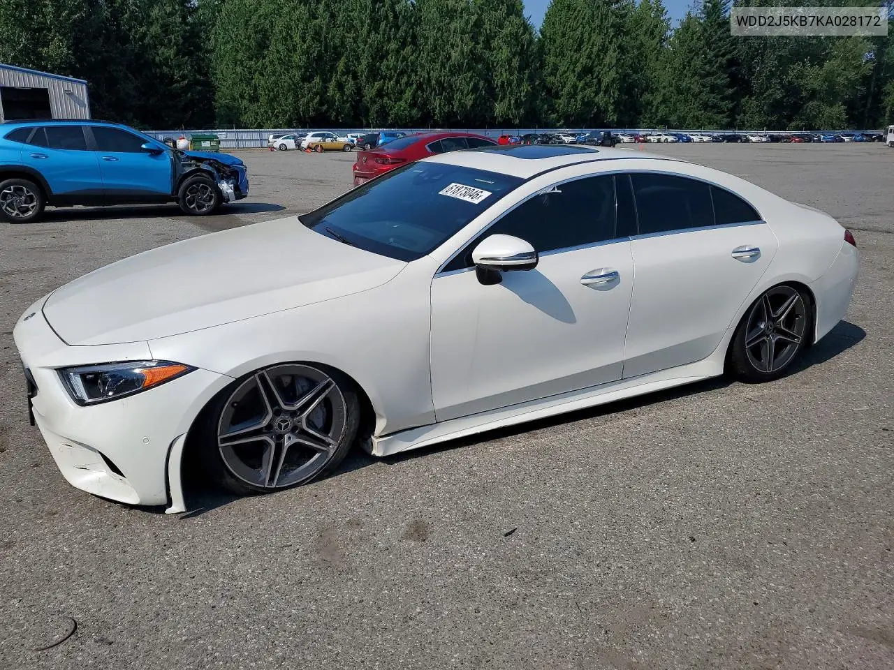 2019 Mercedes-Benz Cls 450 4Matic VIN: WDD2J5KB7KA028172 Lot: 61873046