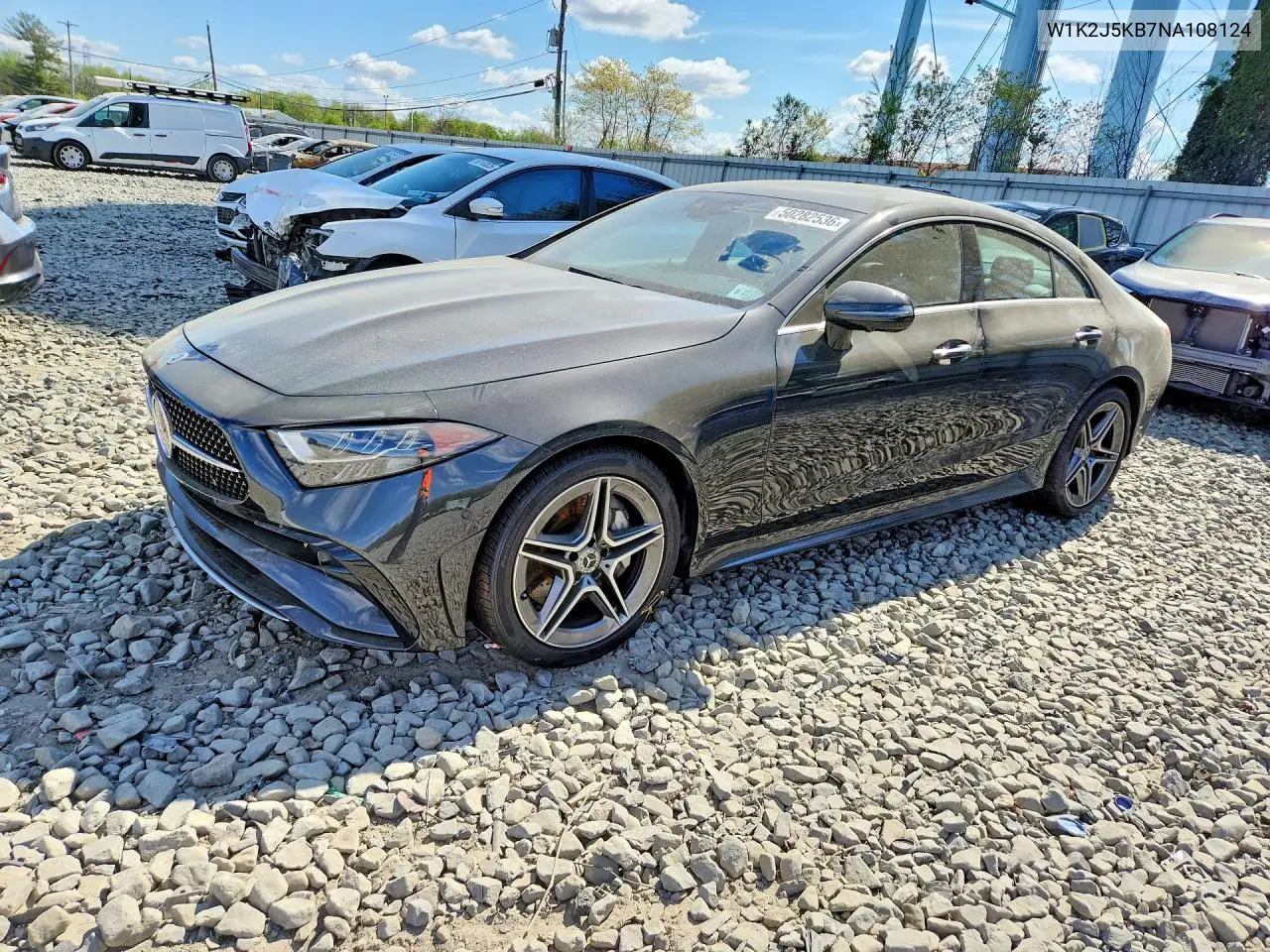 2022 Mercedes-Benz Cls 450 4Matic VIN: W1K2J5KB7NA108124 Lot: 50282536