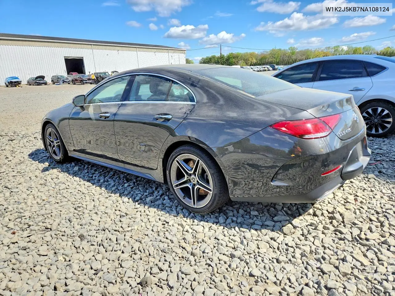 2022 Mercedes-Benz Cls 450 4Matic VIN: W1K2J5KB7NA108124 Lot: 50282536