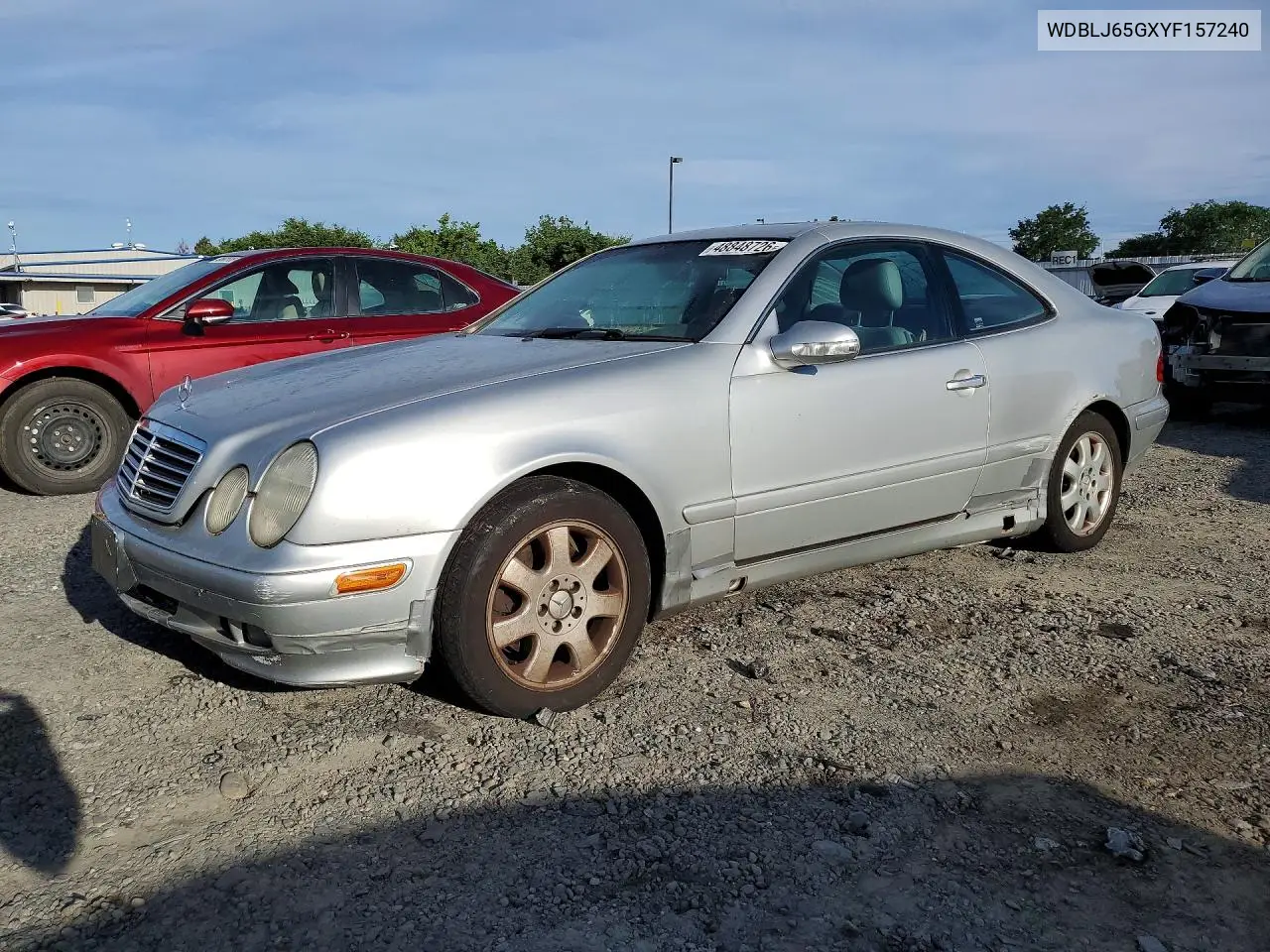 2000 Mercedes-Benz Clk 320 VIN: WDBLJ65GXYF157240 Lot: 48848726