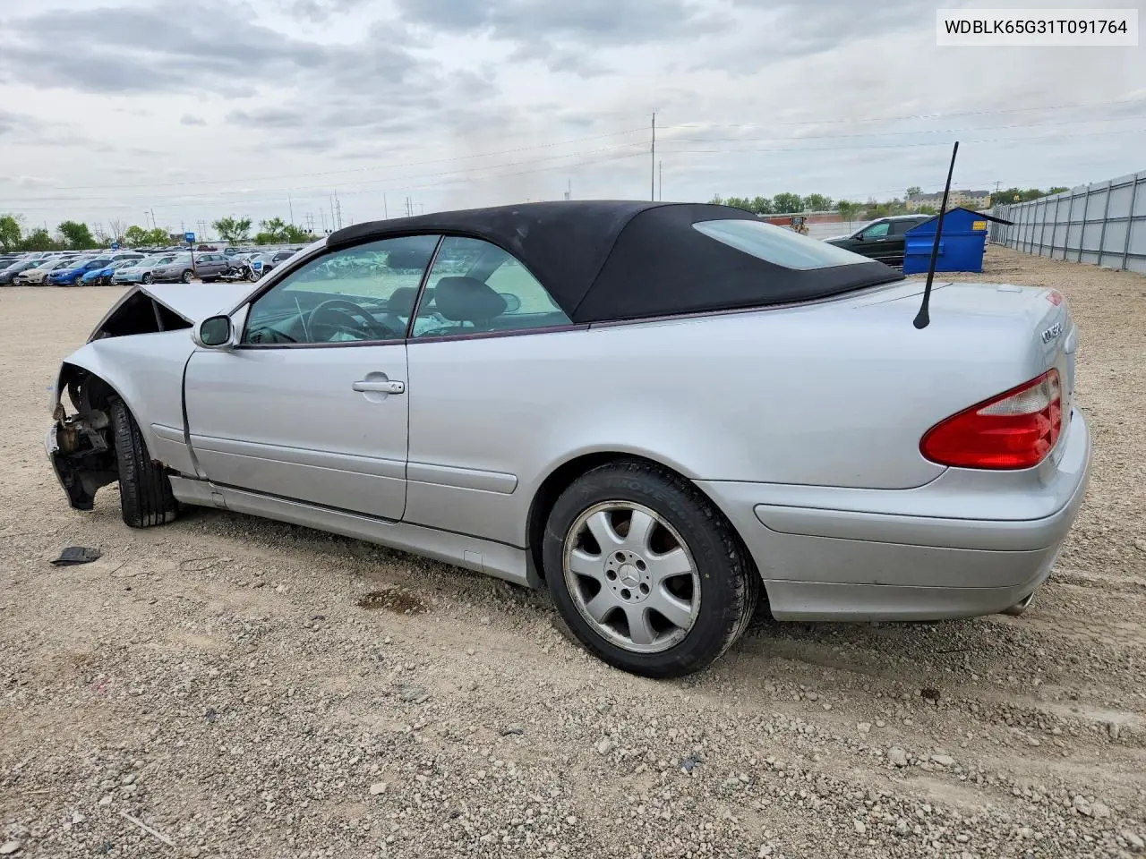 2001 Mercedes-Benz Clk 320 VIN: WDBLK65G31T091764 Lot: 52535906