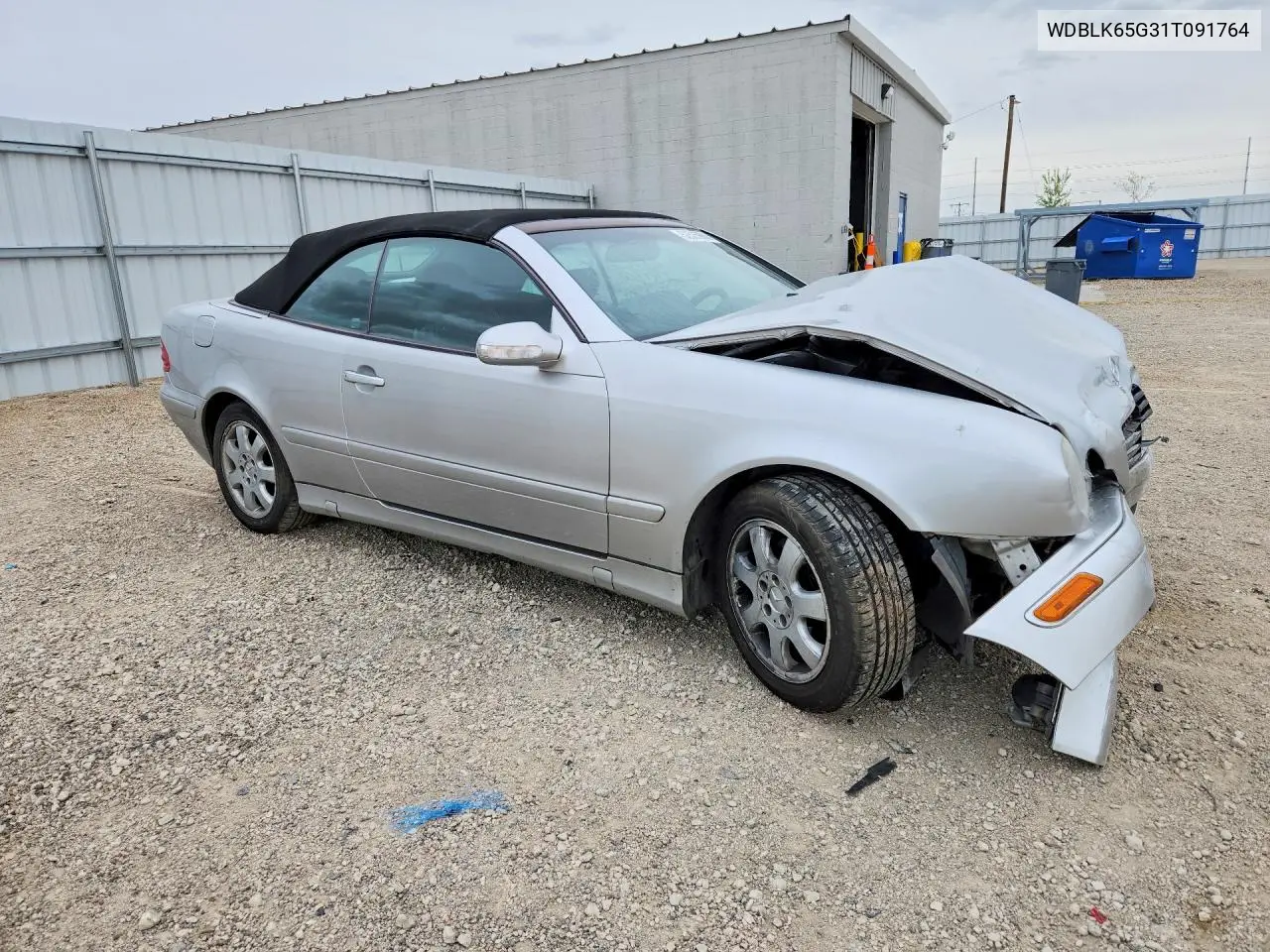 2001 Mercedes-Benz Clk 320 VIN: WDBLK65G31T091764 Lot: 52535906