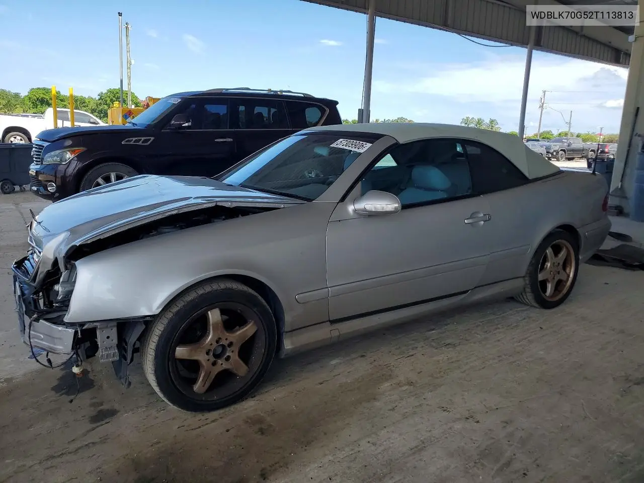 2002 Mercedes-Benz Clk 430 VIN: WDBLK70G52T113813 Lot: 57309906