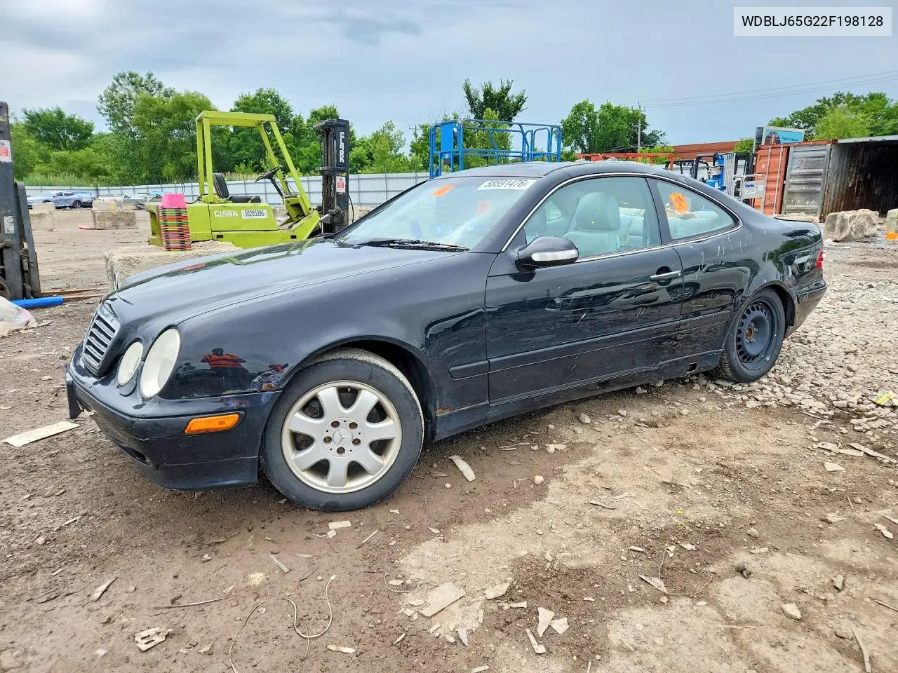 2002 Mercedes-Benz Clk 320 VIN: WDBLJ65G22F198128 Lot: 58591476
