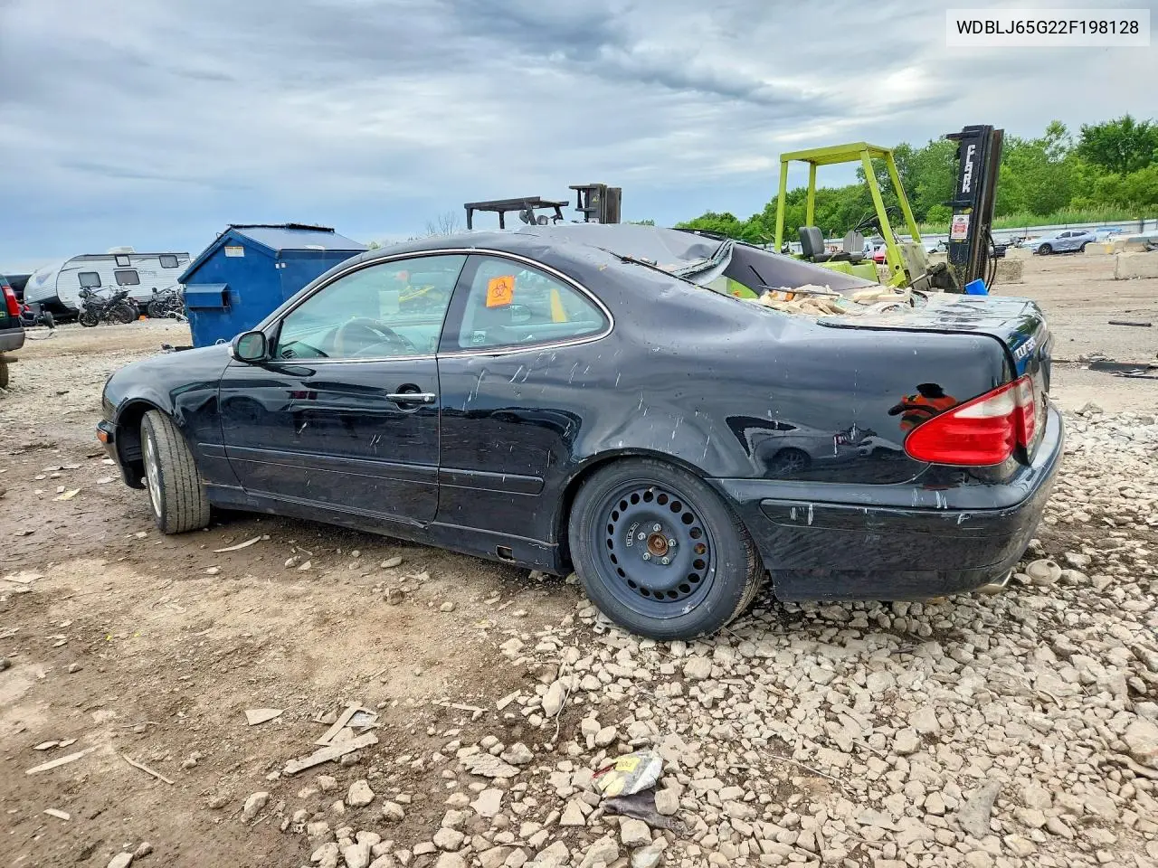 2002 Mercedes-Benz Clk 320 VIN: WDBLJ65G22F198128 Lot: 58591476