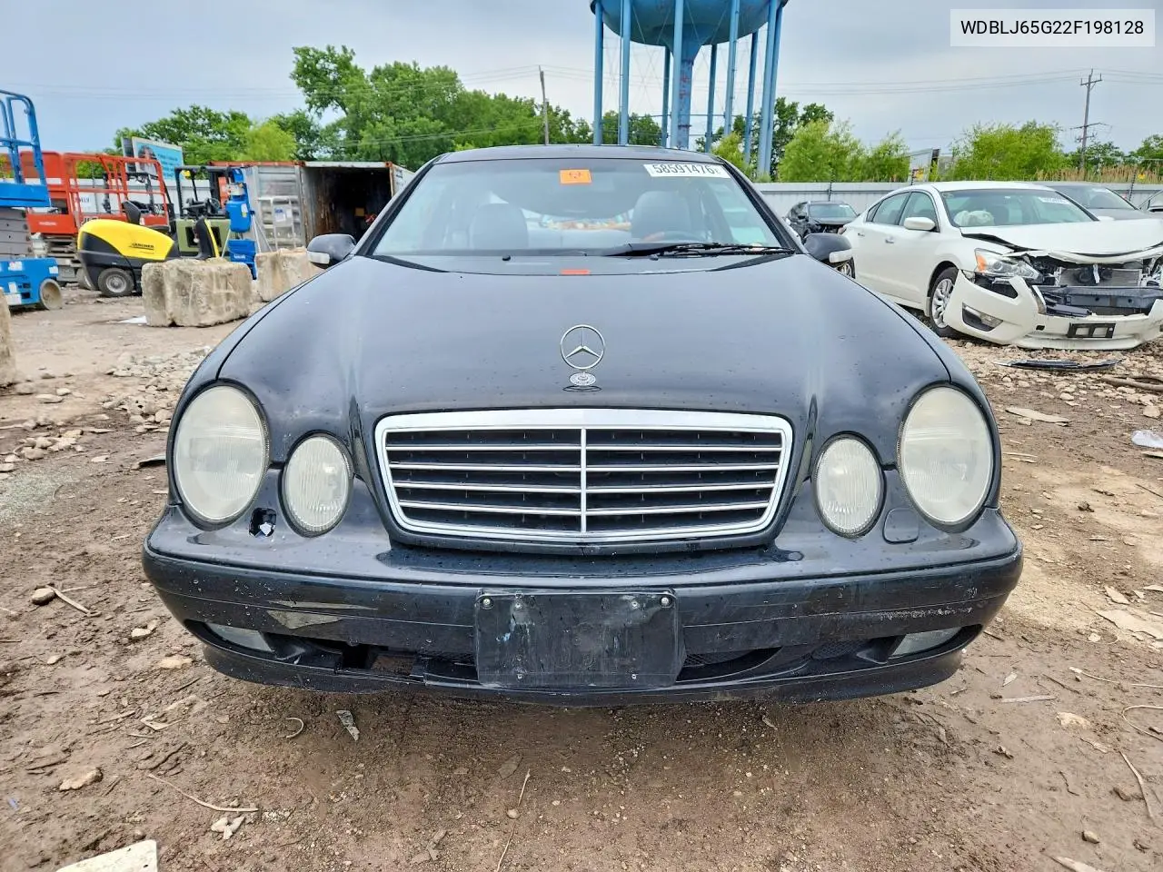 2002 Mercedes-Benz Clk 320 VIN: WDBLJ65G22F198128 Lot: 58591476