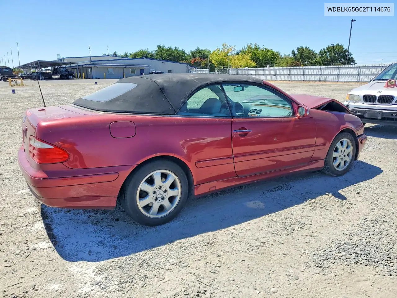 2002 Mercedes-Benz Clk 320 VIN: WDBLK65G02T114676 Lot: 58751536