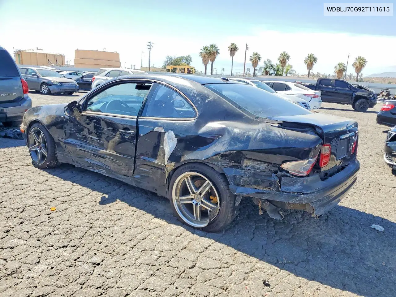 2002 Mercedes-Benz Clk 430 VIN: WDBLJ70G92T111615 Lot: 60492526