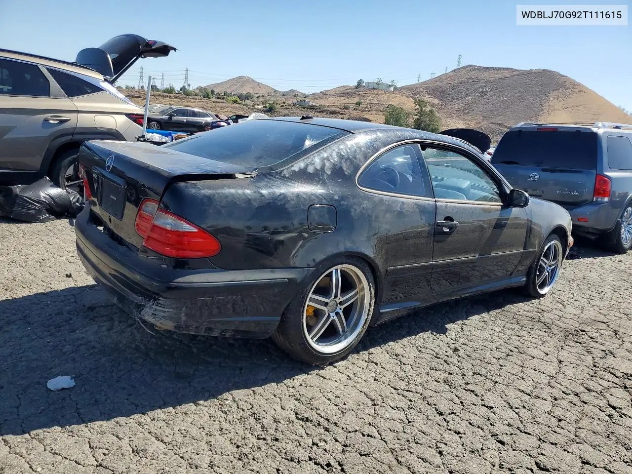 2002 Mercedes-Benz Clk 430 VIN: WDBLJ70G92T111615 Lot: 60492526