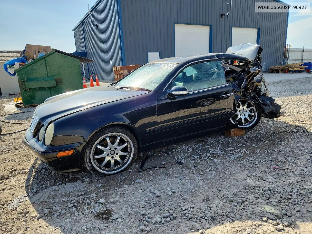 2002 Mercedes-Benz Clk 320 VIN: WDBLJ65G02F196927 Lot: 60770376
