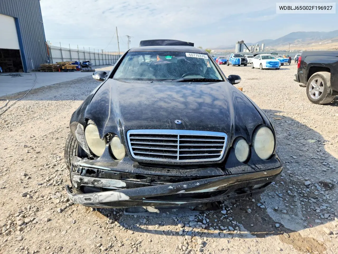 2002 Mercedes-Benz Clk 320 VIN: WDBLJ65G02F196927 Lot: 60770376