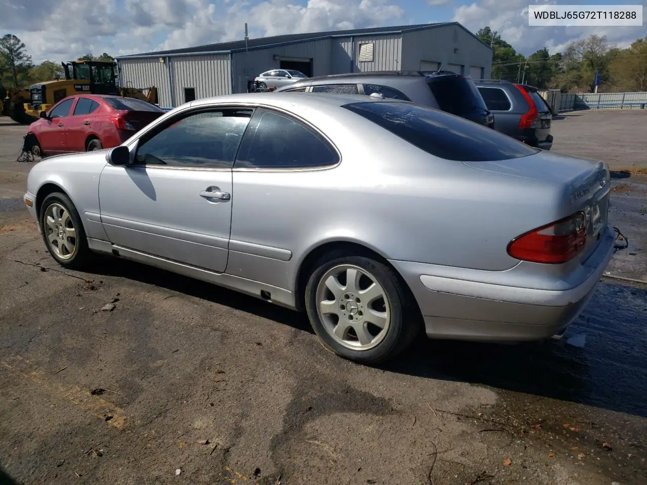 2002 Mercedes-Benz Clk 320 VIN: WDBLJ65G72T118288 Lot: 66368485