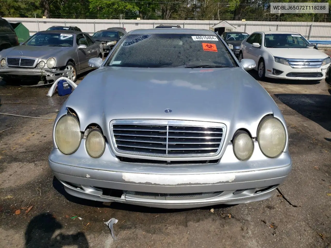 2002 Mercedes-Benz Clk 320 VIN: WDBLJ65G72T118288 Lot: 66368485
