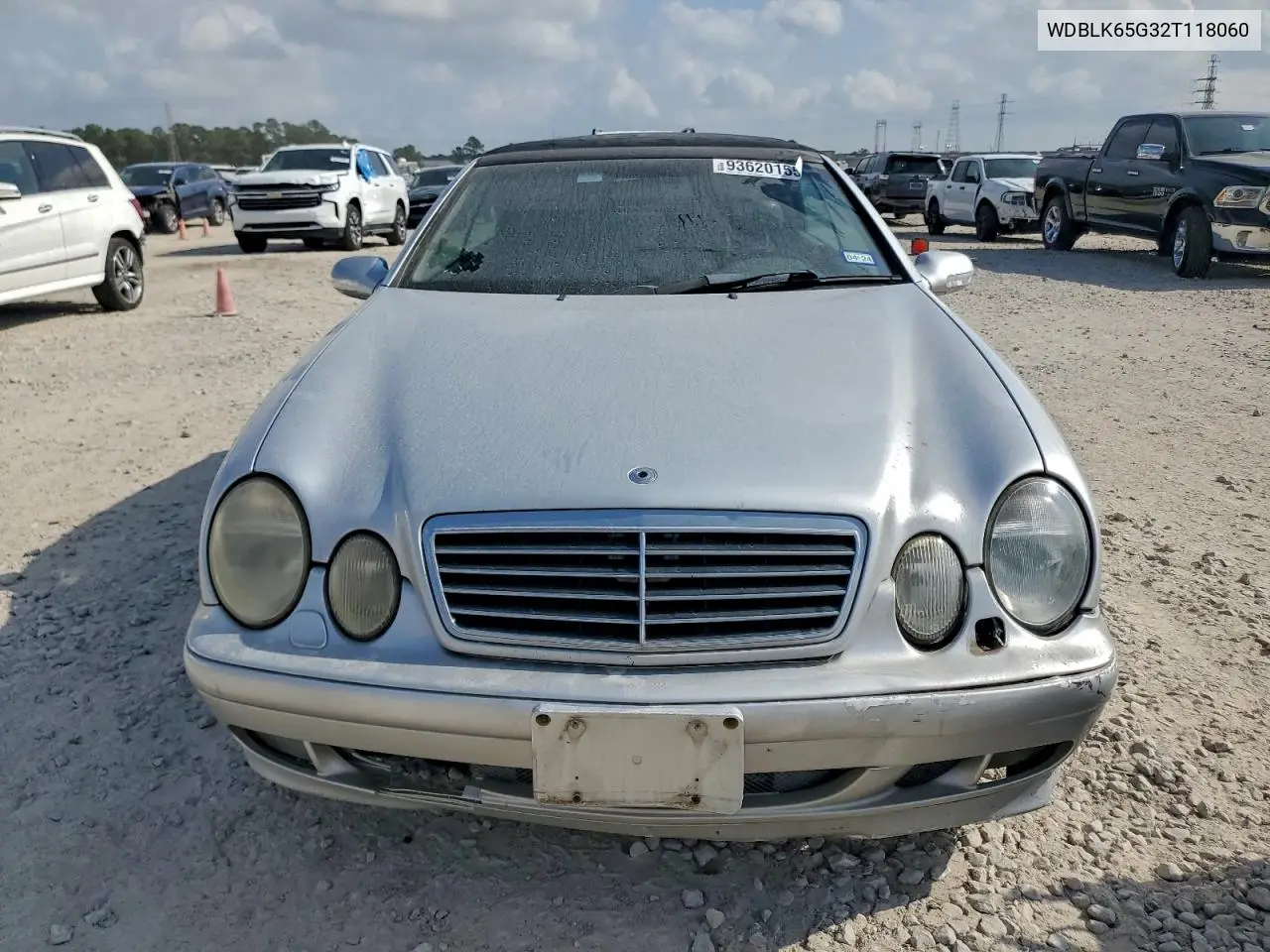 2002 Mercedes-Benz Clk 320 VIN: WDBLK65G32T118060 Lot: 93620155