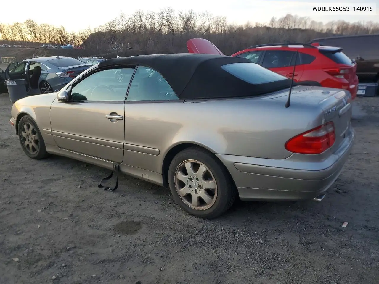 2003 Mercedes-Benz Clk 320 VIN: WDBLK65G53T140918 Lot: 46582606