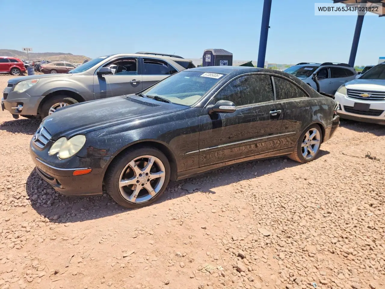 2003 Mercedes-Benz Clk 320C VIN: WDBTJ65J43F021822 Lot: 57385006
