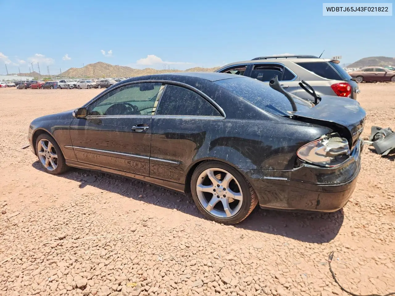 2003 Mercedes-Benz Clk 320C VIN: WDBTJ65J43F021822 Lot: 57385006