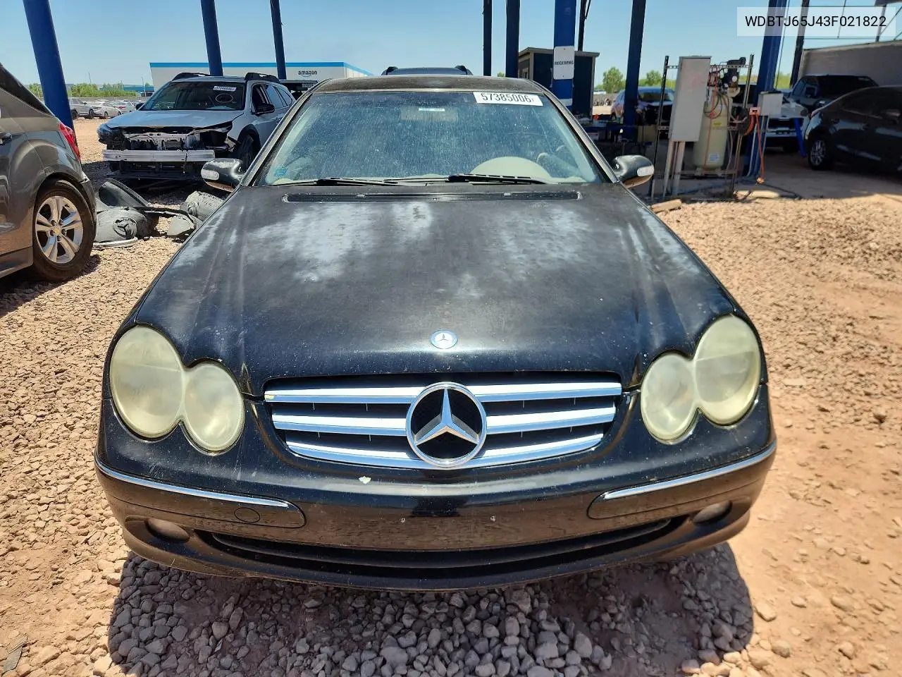 2003 Mercedes-Benz Clk 320C VIN: WDBTJ65J43F021822 Lot: 57385006