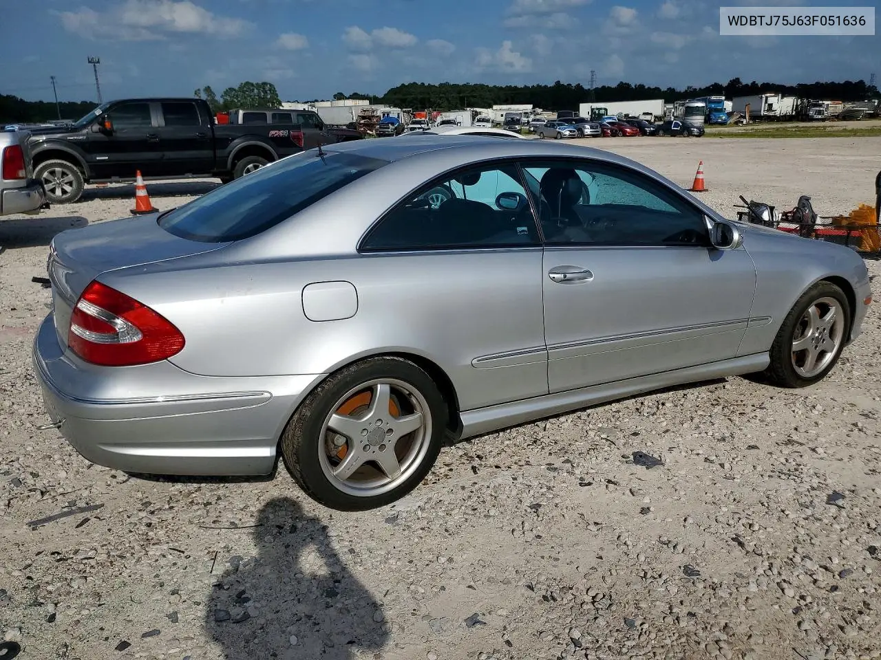 2003 Mercedes-Benz Clk 500 VIN: WDBTJ75J63F051636 Lot: 58577976