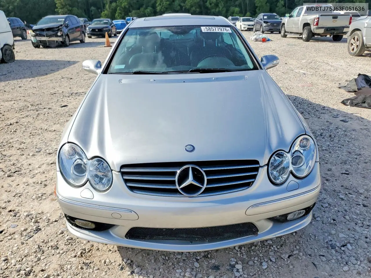 2003 Mercedes-Benz Clk 500 VIN: WDBTJ75J63F051636 Lot: 58577976