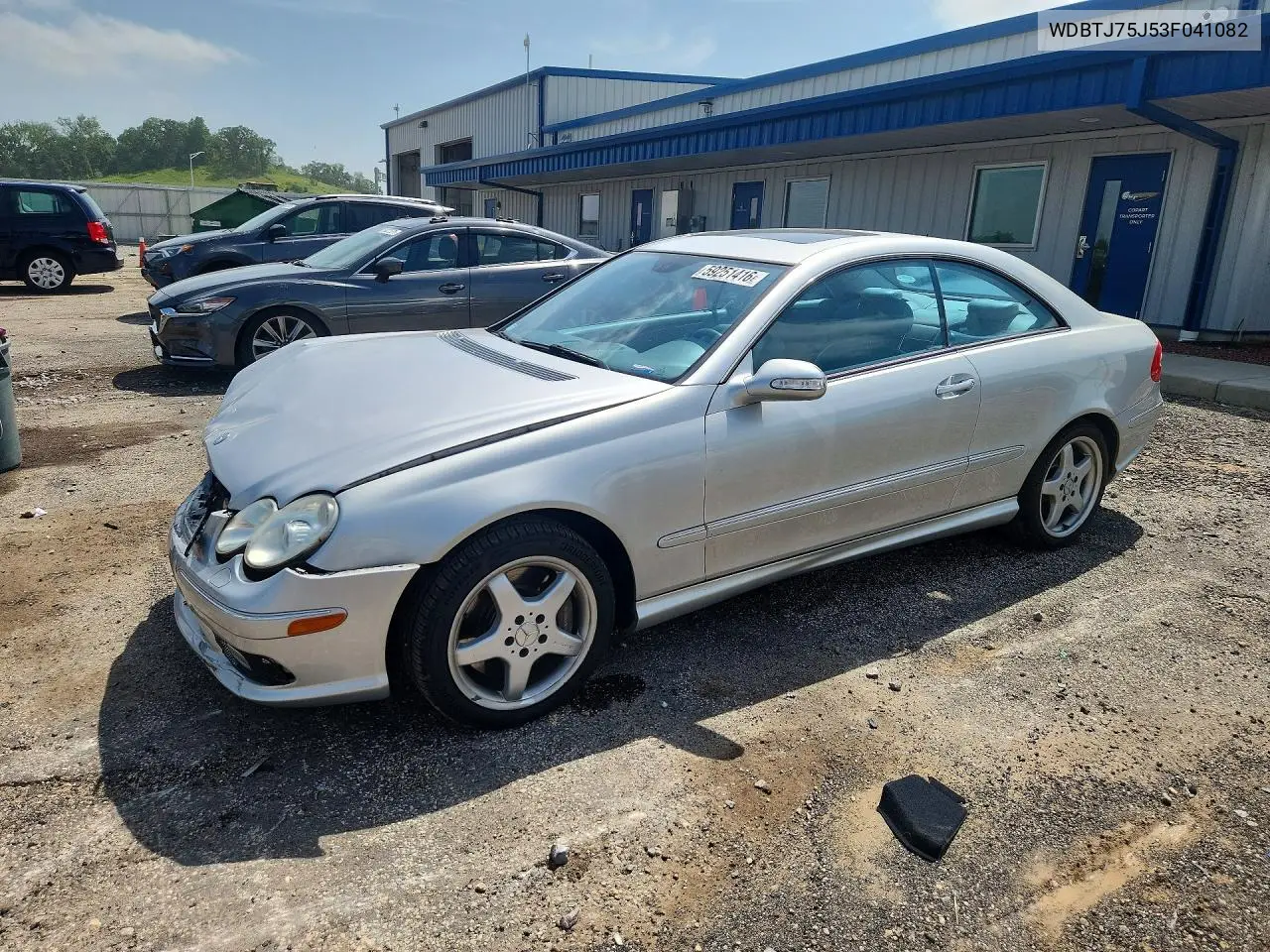 2003 Mercedes-Benz Clk 500 VIN: WDBTJ75J53F041082 Lot: 59251416