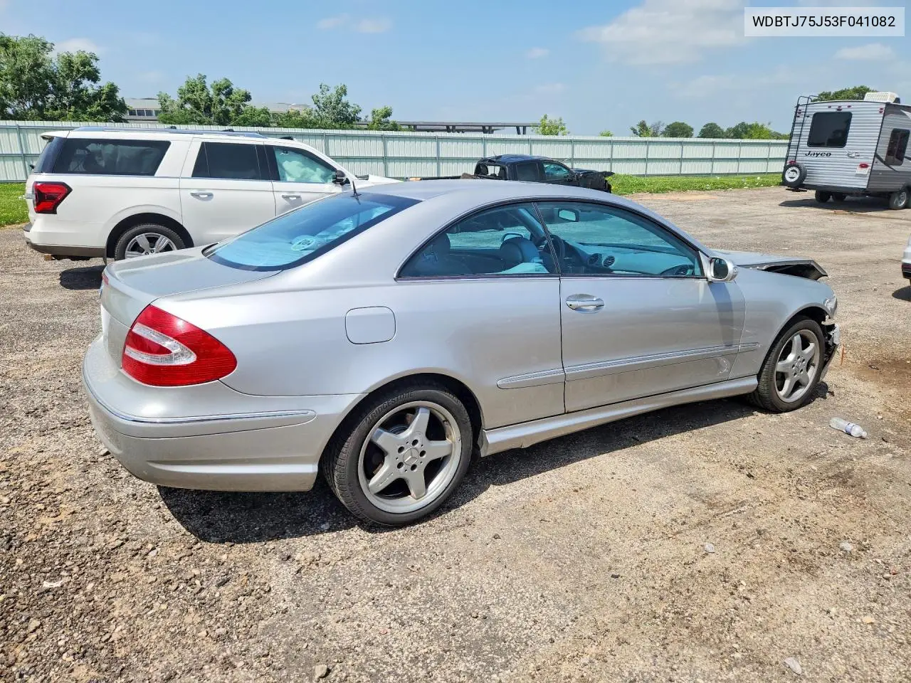 2003 Mercedes-Benz Clk 500 VIN: WDBTJ75J53F041082 Lot: 59251416