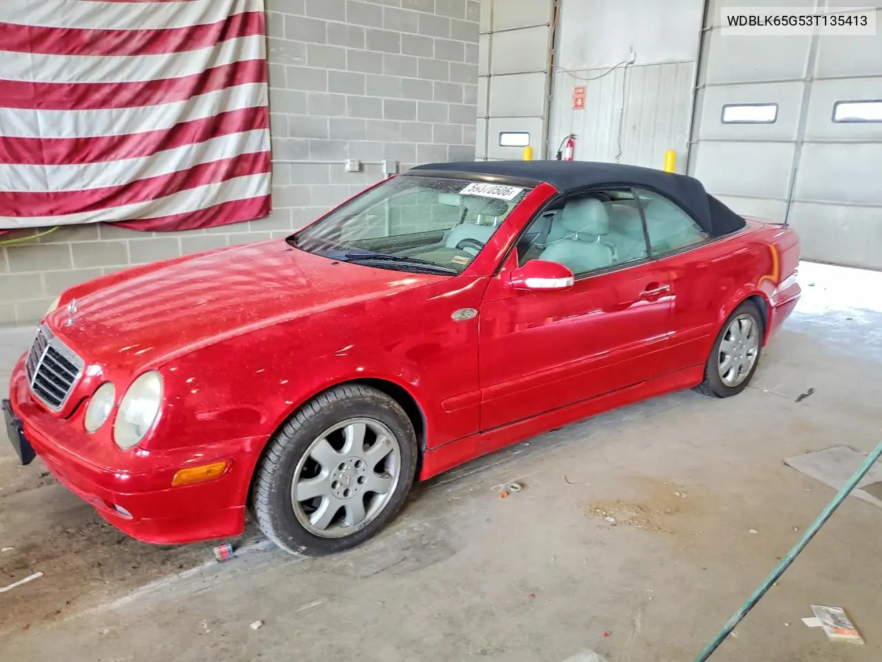 2003 Mercedes-Benz Clk 320 VIN: WDBLK65G53T135413 Lot: 59370506