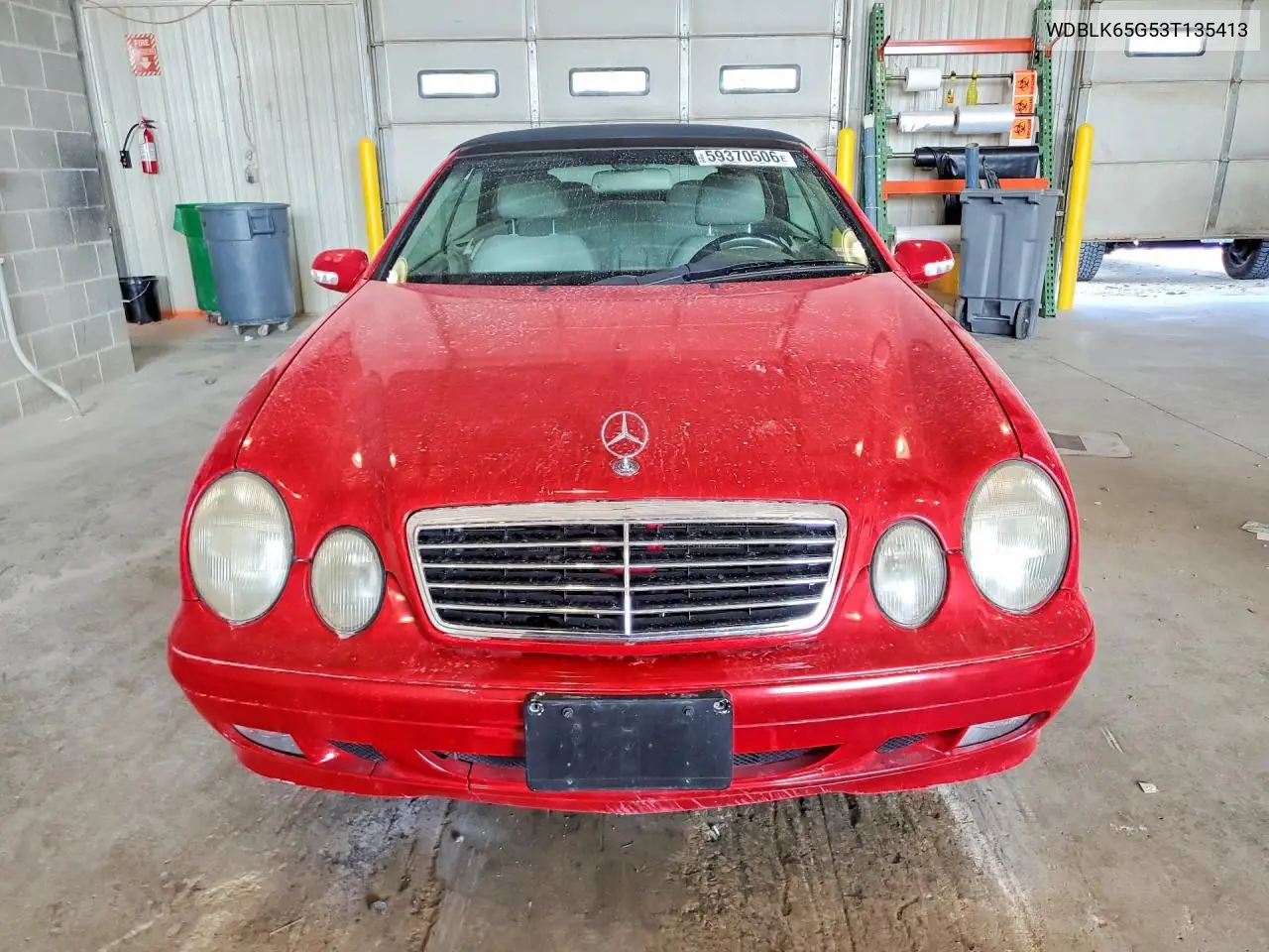 2003 Mercedes-Benz Clk 320 VIN: WDBLK65G53T135413 Lot: 59370506