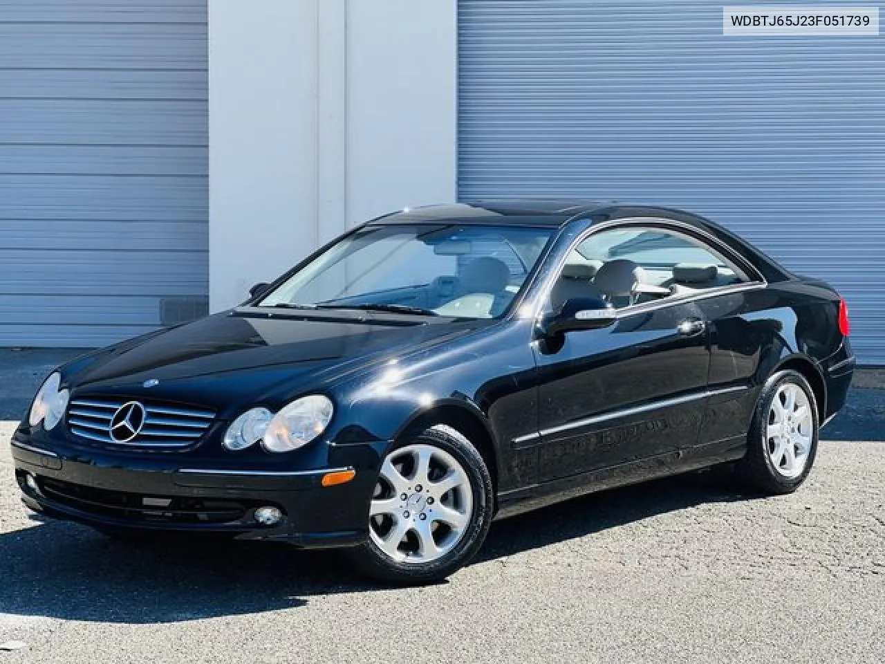 2003 Mercedes-Benz Clk 320C VIN: WDBTJ65J23F051739 Lot: 62108372