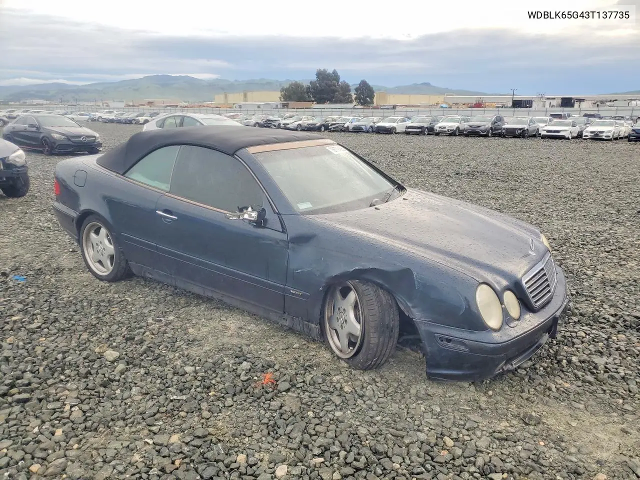 2003 Mercedes-Benz Clk 320 VIN: WDBLK65G43T137735 Lot: 78679455
