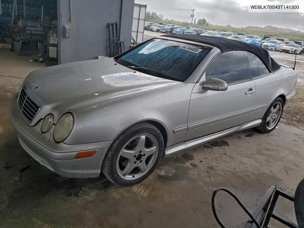 2003 Mercedes-Benz Clk 430 VIN: WDBLK70G43T141300 Lot: 94744405