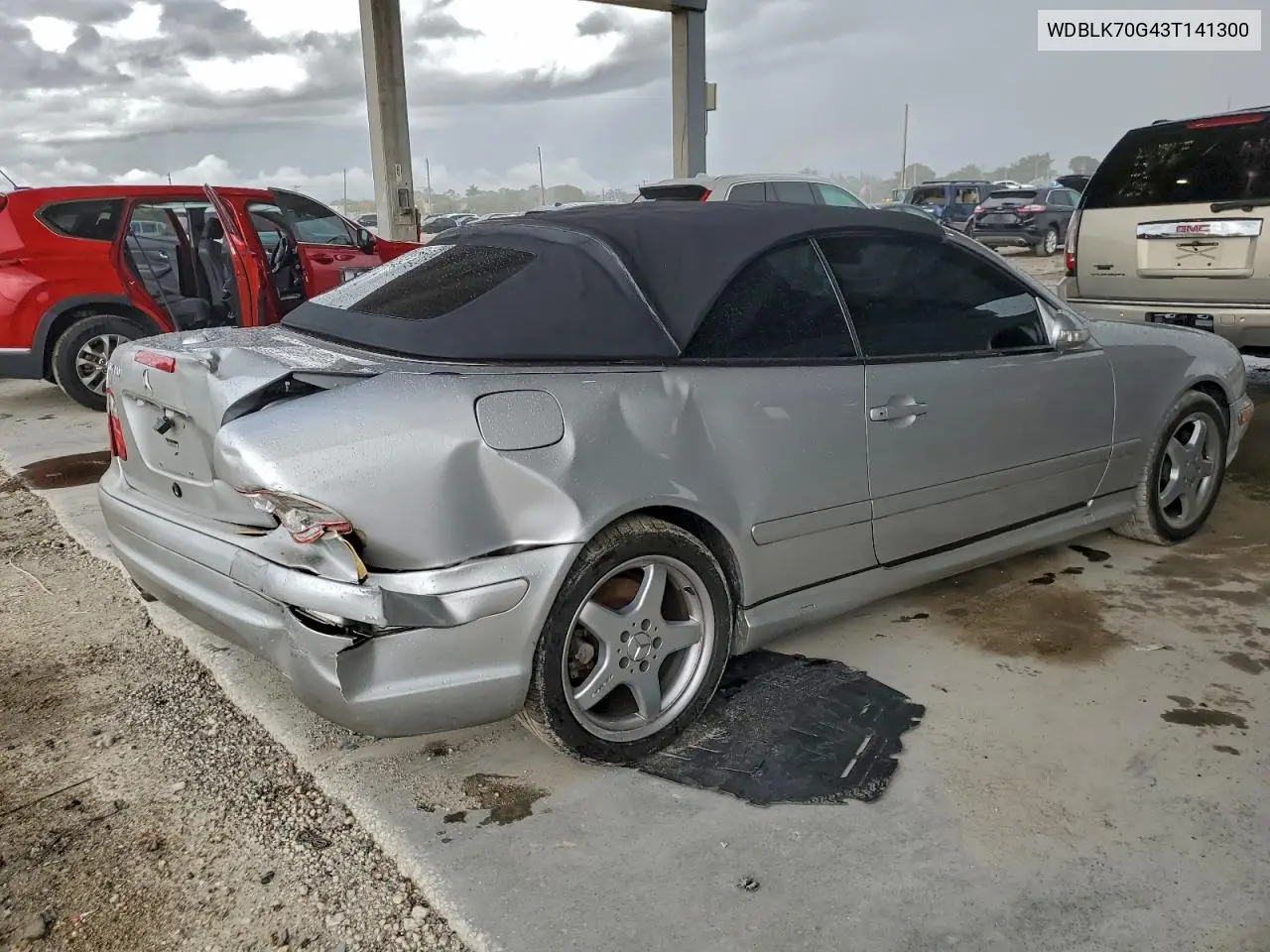 2003 Mercedes-Benz Clk 430 VIN: WDBLK70G43T141300 Lot: 94744405
