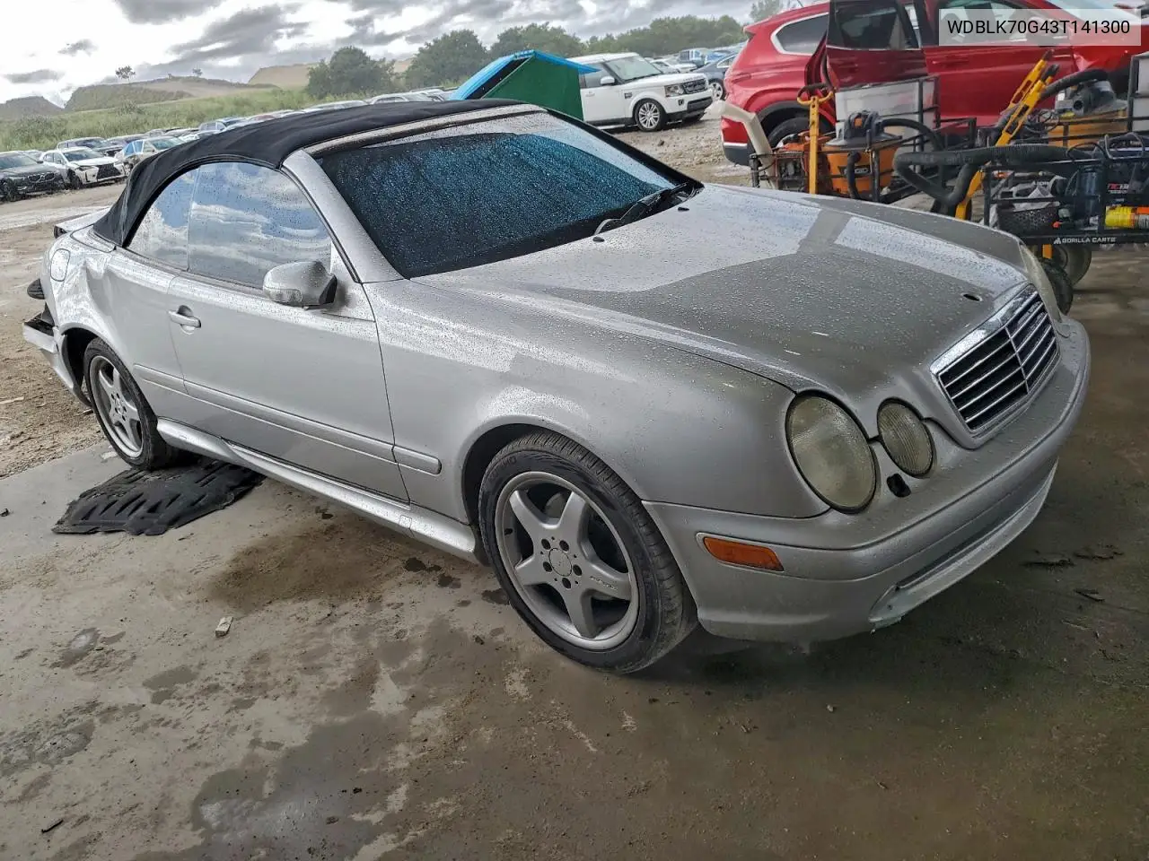 2003 Mercedes-Benz Clk 430 VIN: WDBLK70G43T141300 Lot: 94744405