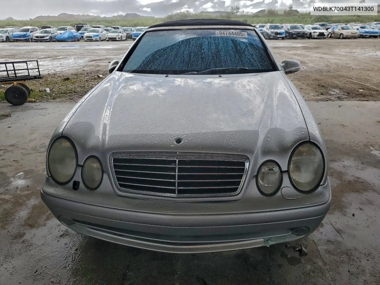 2003 Mercedes-Benz Clk 430 VIN: WDBLK70G43T141300 Lot: 94744405