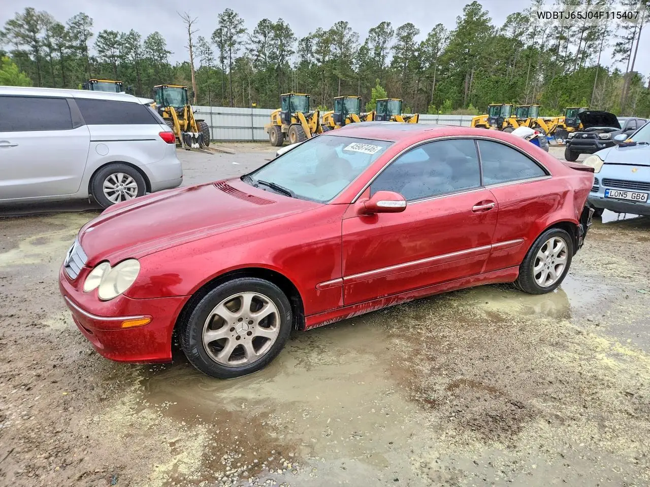 2004 Mercedes-Benz Clk 320C VIN: WDBTJ65J04F115407 Lot: 45987446