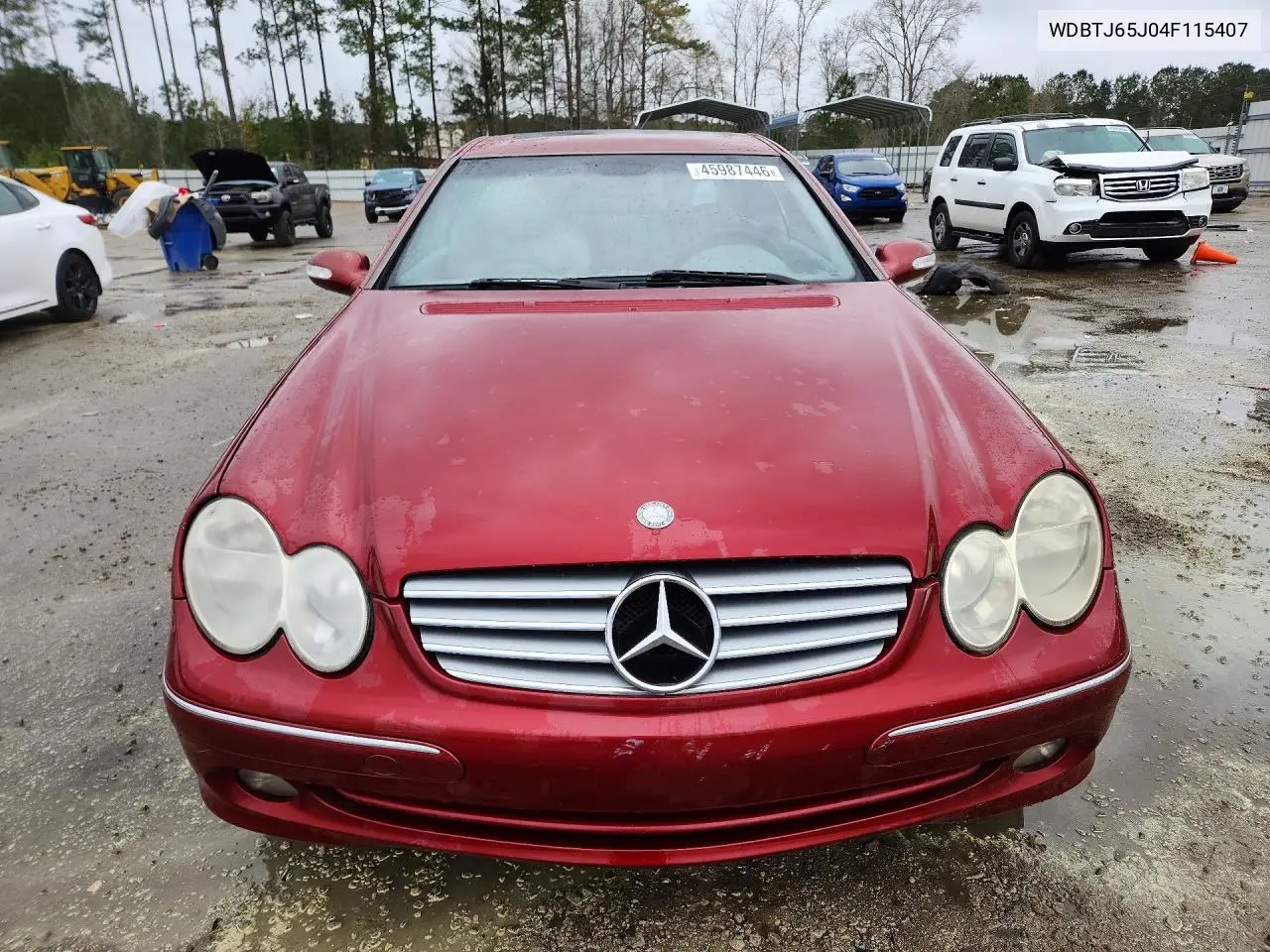 2004 Mercedes-Benz Clk 320C VIN: WDBTJ65J04F115407 Lot: 45987446