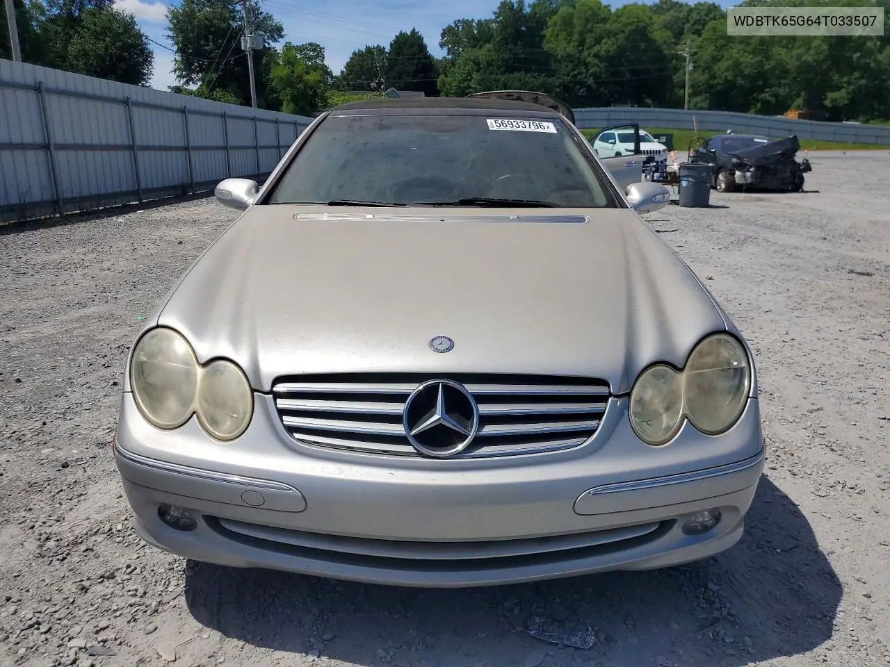 2004 Mercedes-Benz Clk 320 VIN: WDBTK65G64T033507 Lot: 56933796